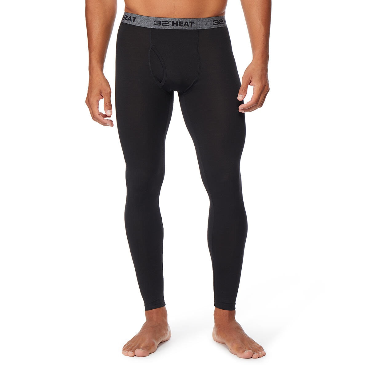 32 Degrees Heat Thermal Base Layer Trousers Pants Black Men 2 Pack Small size S