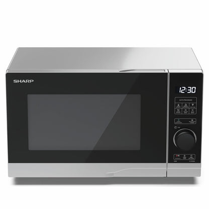 Sharp YC-PS204AU Solo Microwave Oven 700W 20 Litre Digital Silver 10 Levels