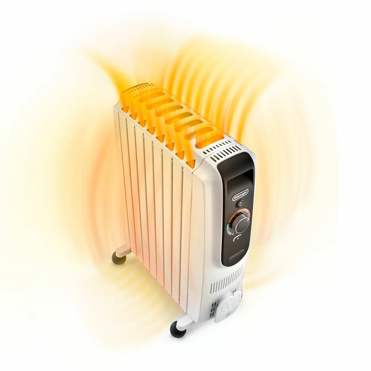 De'Longhi Dragon TRD5082T 2000W Oil Filled Radiator White 24Hr Timer 3 Mode
