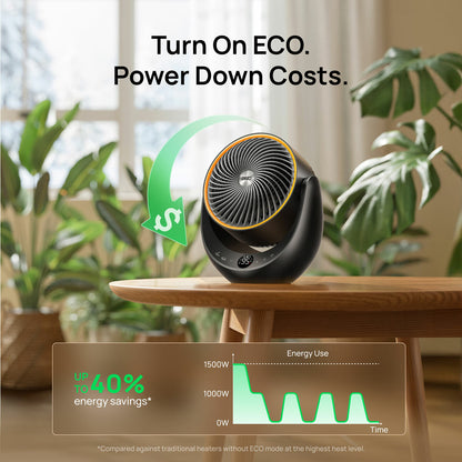 Dreo Ceramic Heater DR-HSH015 2000W Whole Room Oscillating Portable Black