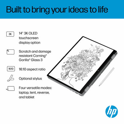 HP Omnibook X 14 Flip 2-in-1 Convertible Laptop AMD Ryzen AI 7 16GB 1TB OLED