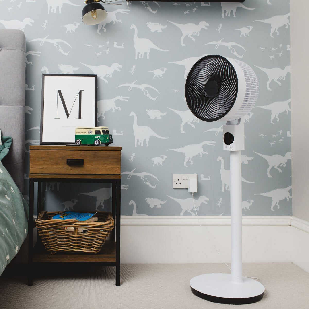 Meaco Sefte 10" 3-in-1 Pedestal Fan Air Circulator 12 Speed White DC Motor