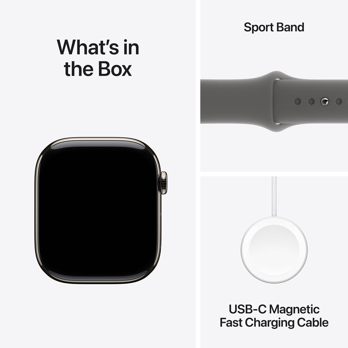 Apple Watch Series 10 GPS Cellular 46mm Natural Titanium Smartwatch MWY93QA/A