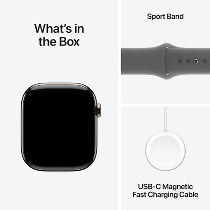 Apple Watch Series 10 GPS Cellular 46mm Natural Titanium Smartwatch MWY93QA/A