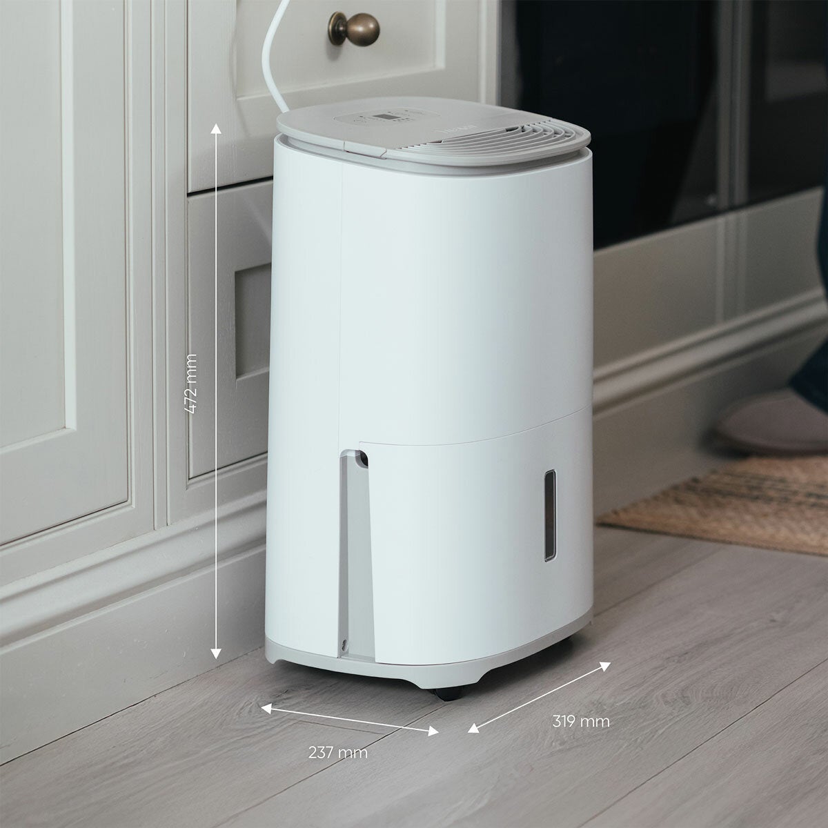 Meaco Arete One 12L Dehumidifier Air Purifier 2-in-1 Warm Pebble 3 Bedroom