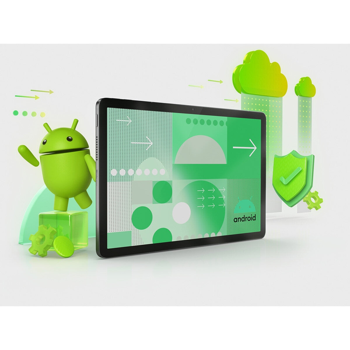 Lenovo Tab 10.1" ZAEJ0082GB 4GB 128GB Android 14 WiFi Tablet with Case Grey