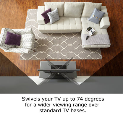 Sanus VTVS1-B2 Swivel TV Base Stand 32-60 Inch VESA Universal Black 27kg Max