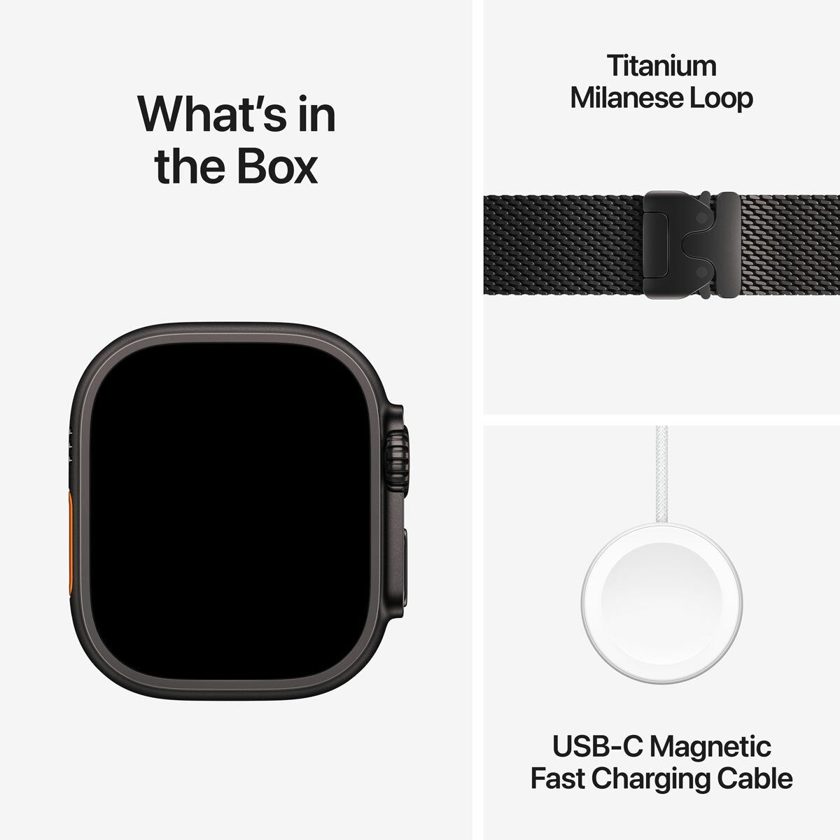 Apple Watch Ultra 3 GPS Cellular 49mm Titanium Black Band Smartwatch MF1T4DH/A